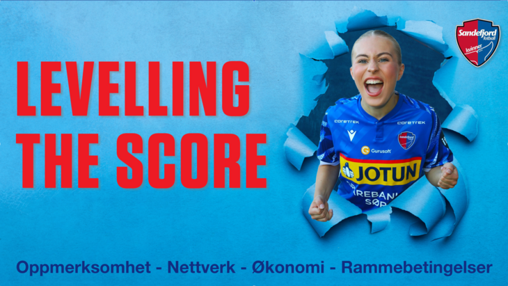 Sandefjord Fotball Kvinner - sponsorkonseptet Levelling the score